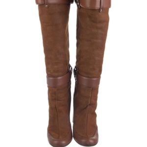 Giuseppe Zanotti (Vicini) Shearling Knee Boots. Size 38.5
